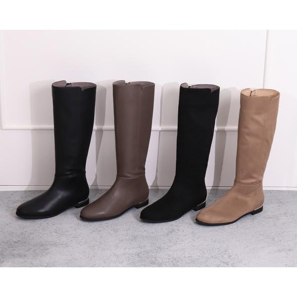 【片足300g】超軽量フラットヒールロングブーツ