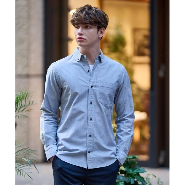 オックスフォード ラウンドカラーシャツ