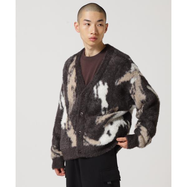 AVX NYLON SHAGGY CARDIGAN ／ ナイロン シャギー カーディガン