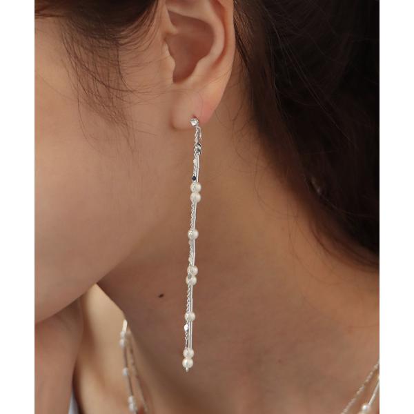 パールロングチェーンピアス＆イヤリング