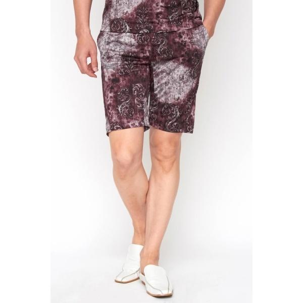 R by TORNADO MART∴バロックレオパードプリントラウンジハーフパンツ［セットアップ可］