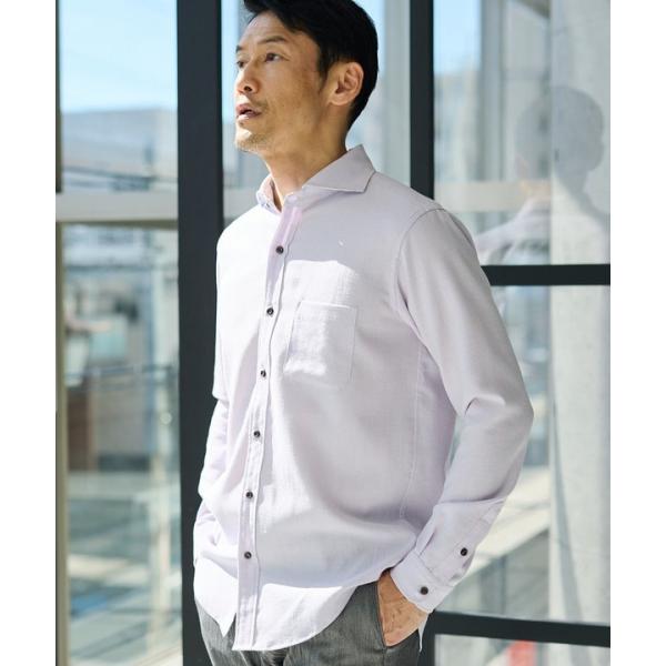 スラブポプリンカッタウェイカラーシャツ