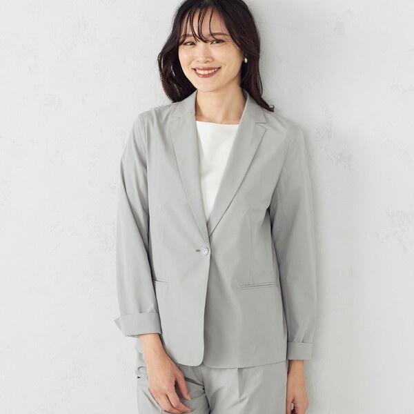 【セットアップ対応】ウォッシャブル　TEXBRID(R)　テーラードジャケット