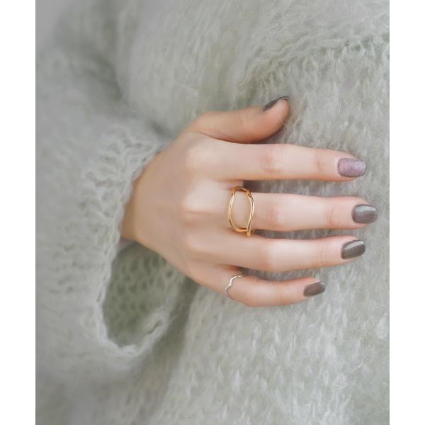 ニュアンスメタルラインリング