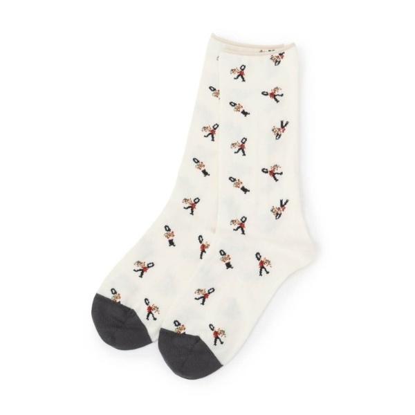 ヴィンテージソルジャー柄　靴下