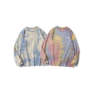 tシャツ 「HOOK」個性派タイダイ染めロングt メンズ レディース
