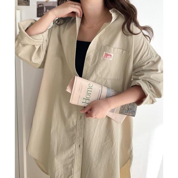 《JaVaジャバ コラボ》春のマストアイテム。コットン100%のBIGシャツ（無地＆ストライプ）