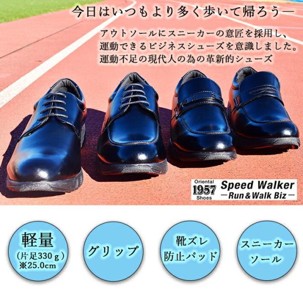 SpeedWaker 走れるビジネスシューズ　外羽根　Uモカ　3E　（RW7601)