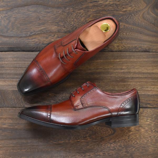 YAMATOism　本革　日本製　ビジネスシューズ　外羽根　ストレートチップ　3E（YAP500）