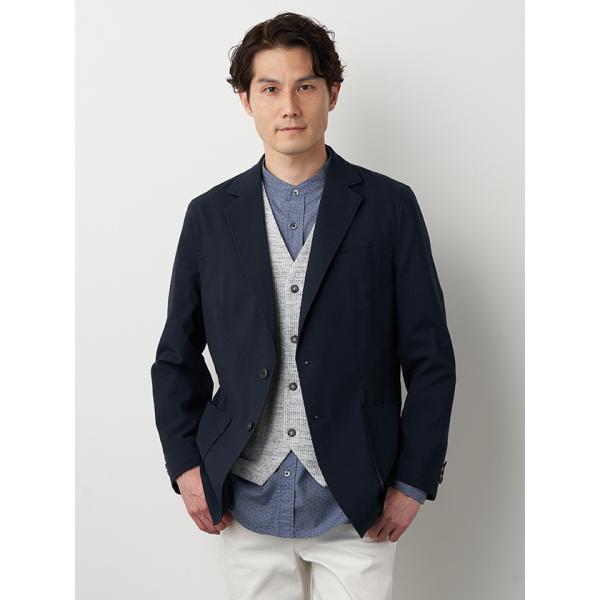 シアサッカーシャドーチェックジャケット