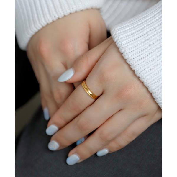 クラフト調ミル打ちラインリング[ジャルビジュー]