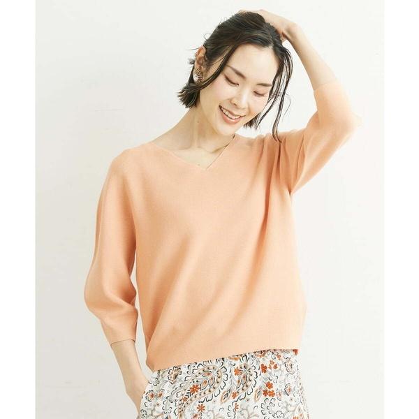 [小さいサイズ]ホールガーメント(R)Vネックボリュームスリーブニット