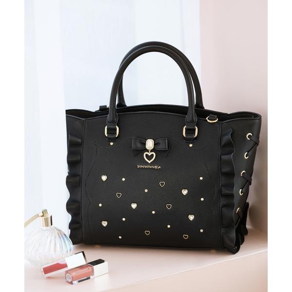 サイドレースアップリボンビジューフラッター