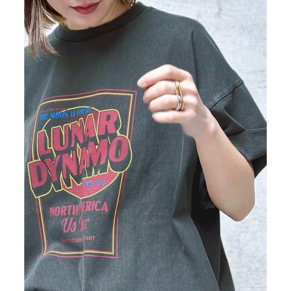 《JaVa ジャバコラボ》キャッチーな大人Tee。綿100%ピグメントロゴビッグTシャツ