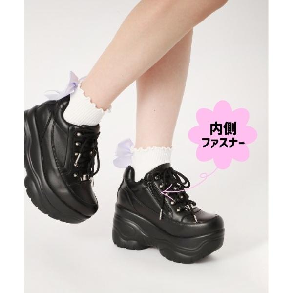 ＜脱ぎ履きしやすい＞ファスナー付厚底スニーカー