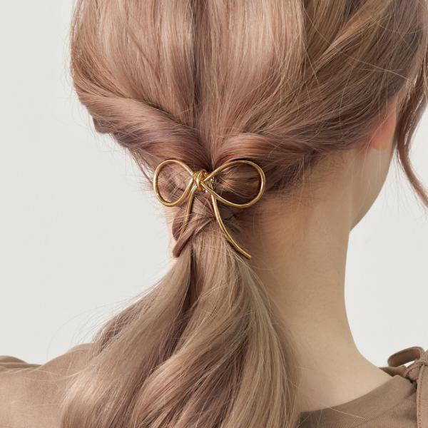 ワンストロークリボンヘアカフ