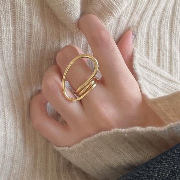 アンバランスサークルリング（シルバー925）