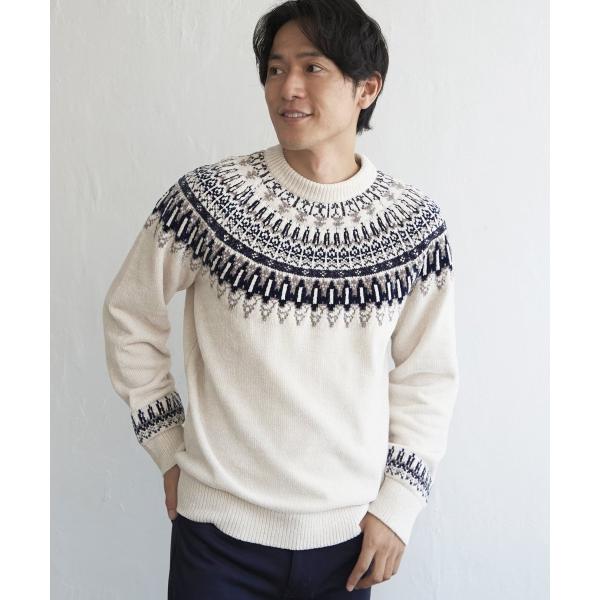 モール求心柄ニット