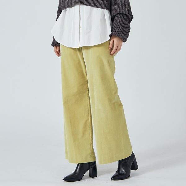 シャンブレーベルベットレギンスパンツ