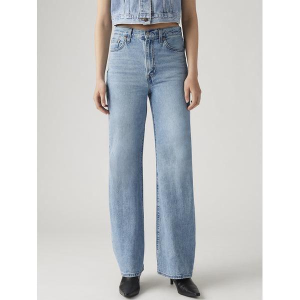 RIBCAGE WIDE LEG ジーンズ ライトインディゴ