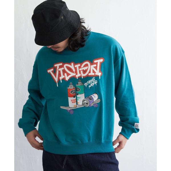 VISION STREET WEAR ビジョンストリートウェア スプレーイラストトレーナー