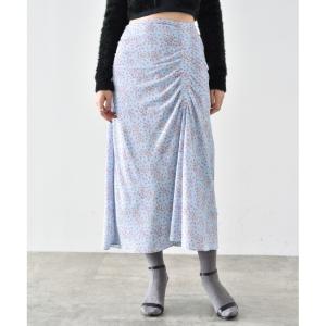 CODE A | flower print skirt