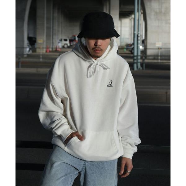 ZIPFIVE×KANGOL 裏起毛ビッグシルエットパーカー