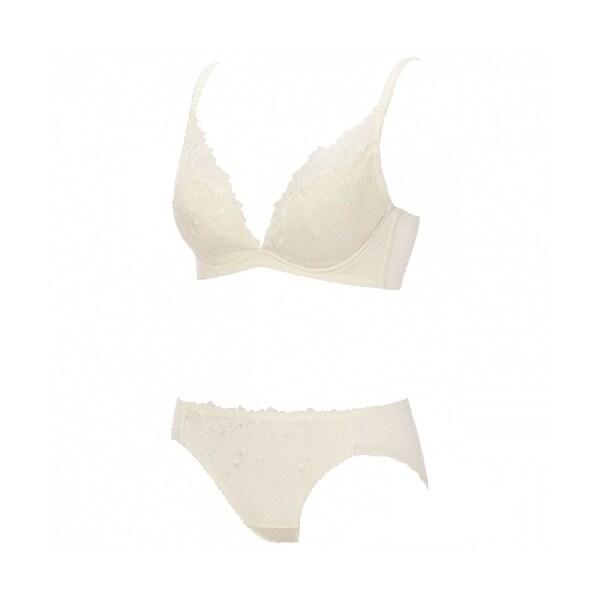 チャーミングラマースリムラインDeepV ブラ＆ショーツセット 1410  B-Dカップ