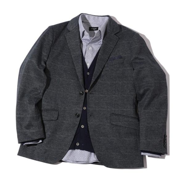 【ACTIVE TAILOR】エクストラTRジャージヘリンボーンプリントテーラードジャケット＜セット