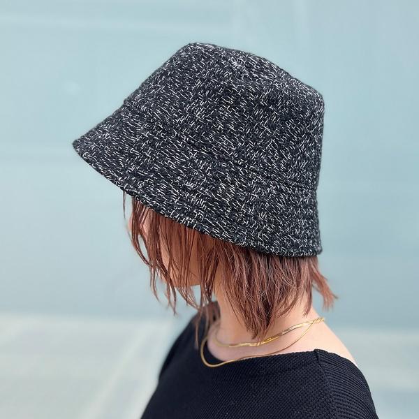 【RUBEN/ルーベン】ツイードパターンバスケットハット / ダウンツバ / R