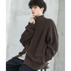 WESTSEA（ウエストシー） セーター ニット 長袖ダブルZIP ルーズサイズ