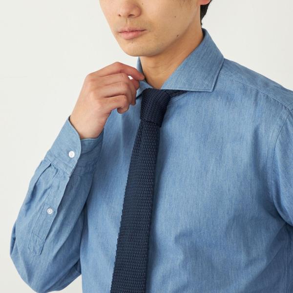 SHIPS Colors:シルク ポリエステル ニットタイ◇