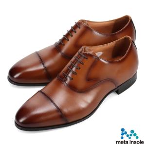 MEN'S MELROSE ビジネスシューズ 外羽根ストレートチップレザー