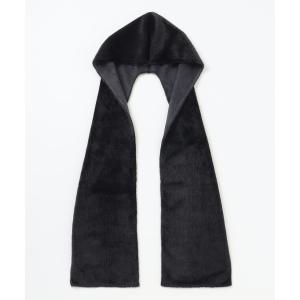 自由区（ジユウク） ストール マフラー エコミンクフード付き ストール