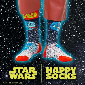 Happy Socks × Star Wars ユニセックス デス・スター クルー丈 ソックス