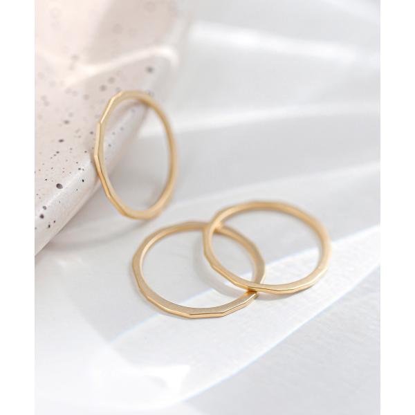 クラフト調ピンキーリング[3本セット]