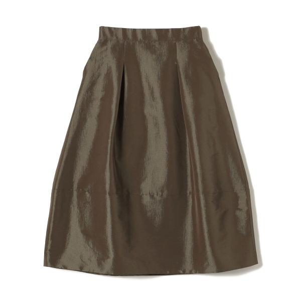 SHIPS Colors:〈手洗い可能〉シャンタン タック スカート