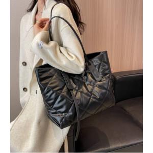 キルティング合皮ビッグトートバッグ