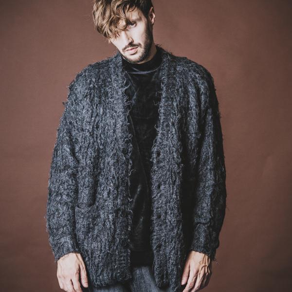 シャギーニットV/N-CD（カーディガン)