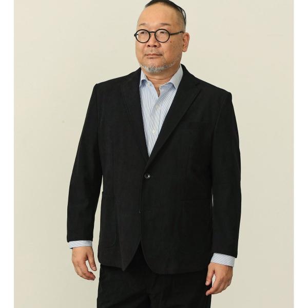 【大きいサイズ】デニスラ コーデュロイ テーラードジャケット