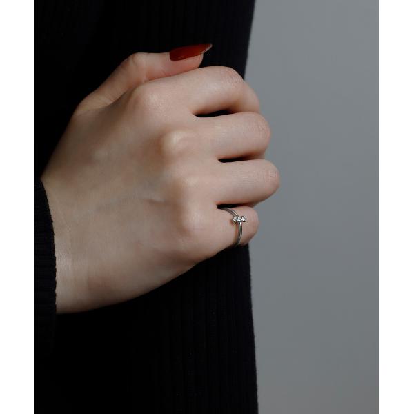 ビジューピンキーリング