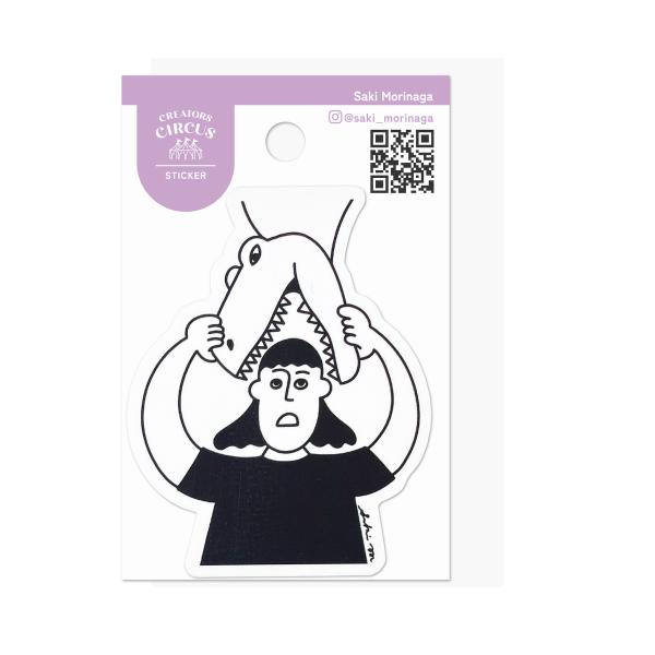 クリエイターズサーカス　ステッカー　Ｄｏｎ’ｔ　ｅａｔ　ｍｅ！