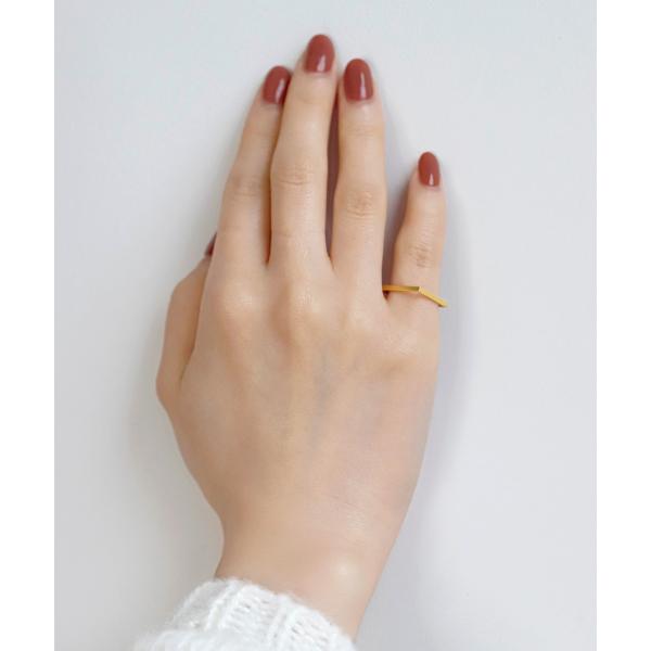 スクエアピンキーリング