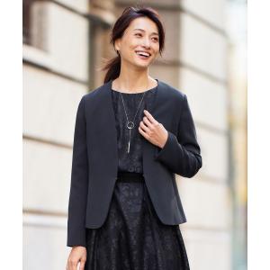 美品 自由区 ダウンジャケット ノーカラー 洗える ブラック 44 エニィスィス ANY SIS 【撥水・洗える】2WAYノーカラーダウン