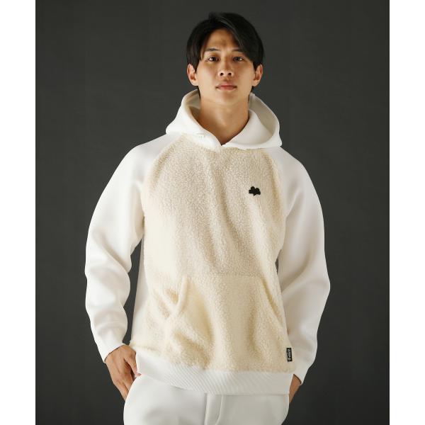 ＜LUXE/R＞スポンジボンディングシープボアプルパーカー