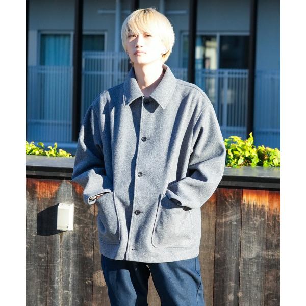 TRメルトン ウールライク カバーオール