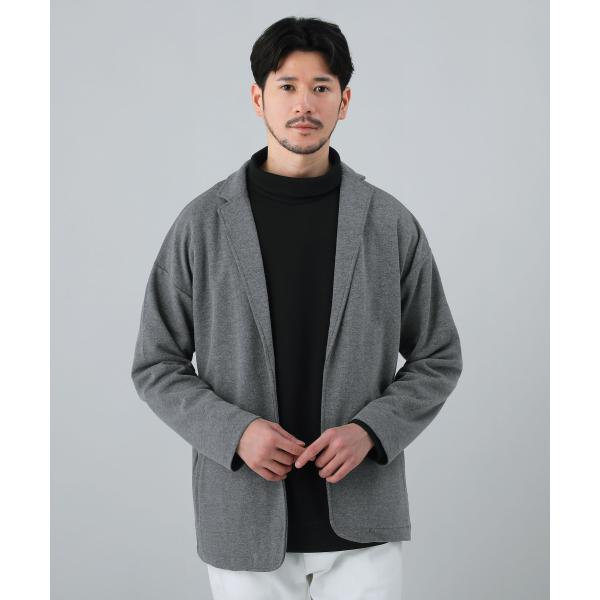 ＜ALLOWED TO UNFOLD＞ストレッチワッフルテーラーカーディガン