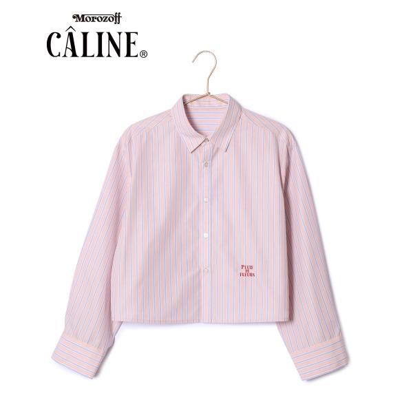 CALINE×ROPE&apos; PICNIC/UVカットクロップド丈シャツ