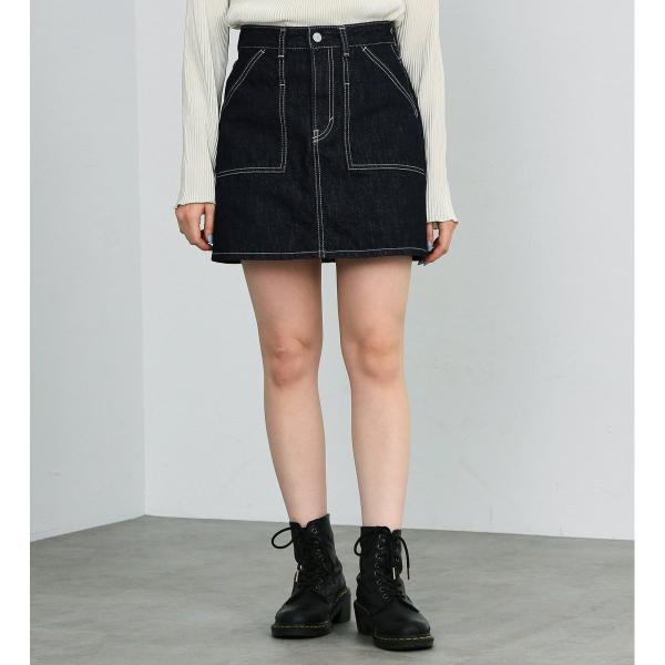SOMETHING デニパンミニスカート
