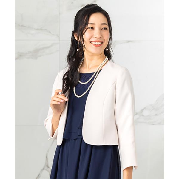 【洗える / シワになりにくい】 セレモニー ジャケット ボレロ 結婚式　7号〜23号